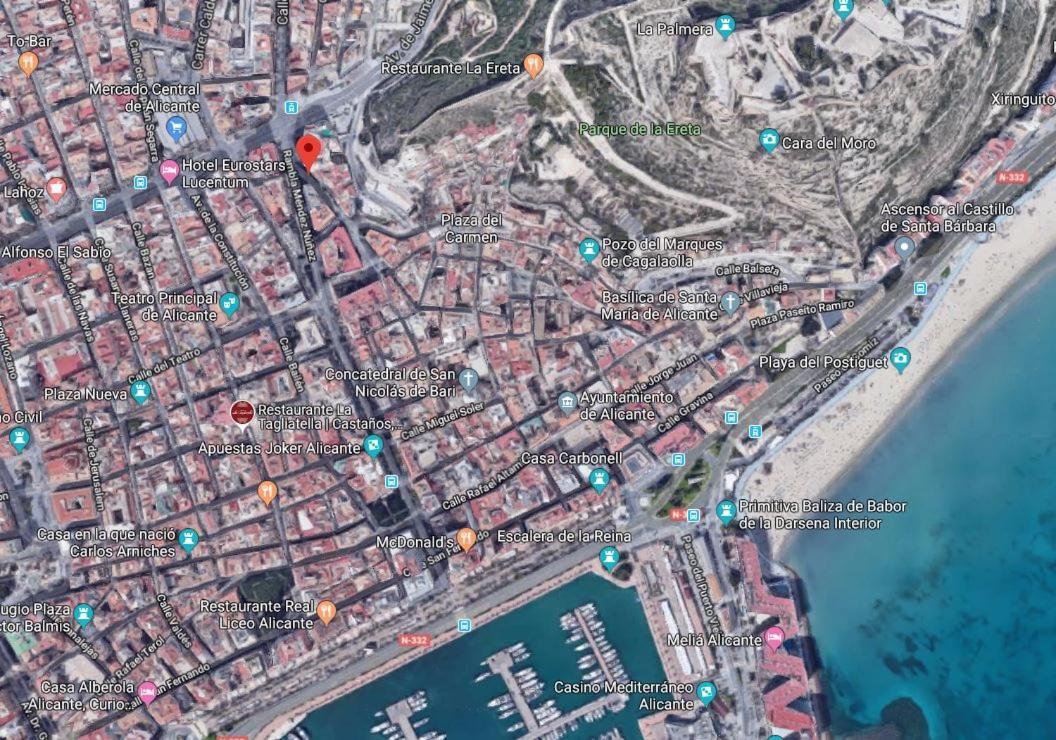 Apartamento Grande-Centro Barrio Playa อาลิกันเต ภายนอก รูปภาพ